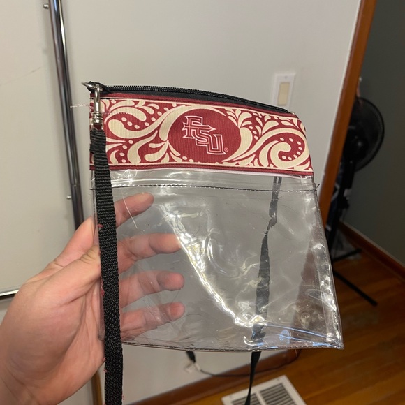 FSU Florida state university clear bag, clear purse, great like new condition - Picture 3 of 3